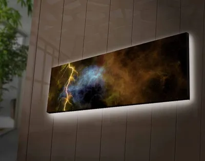 Obrázok produktu pre Opviq, 3090İACTD- LED1203, Farebné, Výtlačky na plátno, 30 x 90 cm, 100% semišové plátno