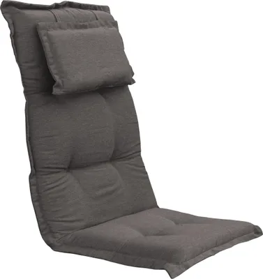 Image de Housse pour fauteuil à haut dossier PORTLAND avec coussin - Couleur : Gris