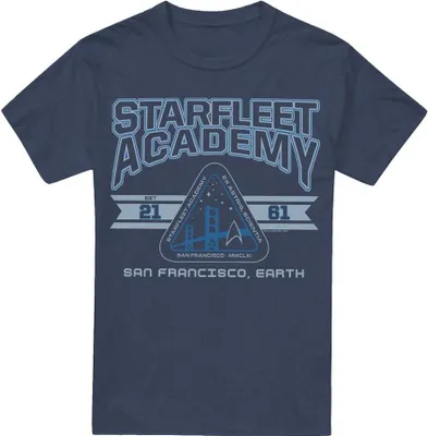 Produktbild von Star Trek - "Starfleet Academy Earth" T-Shirt für Herren/Damen Uni TV18198 (XL) (Marineblau)
