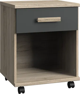 Produktbild von Rollcontainer in Eiche mit graphit CANTON-43