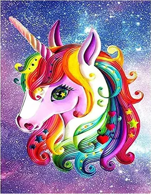 Produktbild von Pampicio Diamond Painting Einhorn Pferd Diamant-Malerei-Set