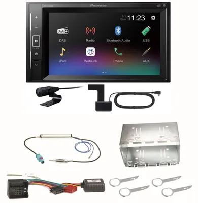 Produktbild von Pioneer DMH-A240DAB Digitalradio Bluetooth Einbauset für Fox Polo 9N3