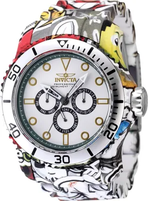 Produktbild von Invicta Pro Diver 47854 Herren Uhr - Quartz Bewegung - Edelstahl mit Silber Zifferblatt - 49 mm