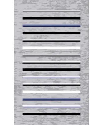 Produktbild von Gestreifter Wohnzimmerteppich 160 x 230 cm – Grau