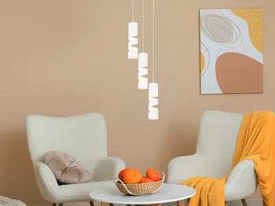 Produktbild von LED Pendelleuchte 3-flammig Küchenlampe hängend über Esstisch Treppenhaus, Ø28cm