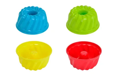 Produktbild von Happy Kidz Sandformen Kuchen, 4-sort. 12 o. 24 Teile einzeln 21403254008-einzeln