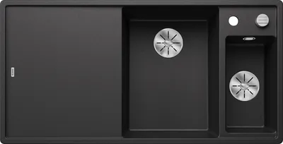 Produktbild von Spüle Blanco Axia III 6 S 1000 x 510 mm anthrazit ohne Multifunktionsschale 523462 1 Spülbecken Becken rechts Mit Restebecken Mit Tropffläche