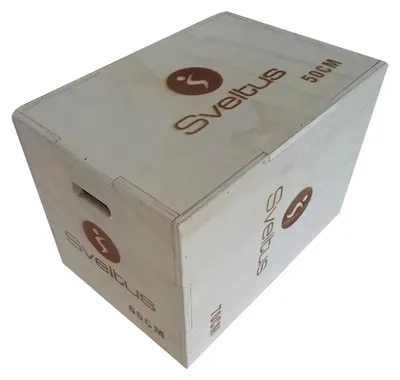 Immagine prodotto di Panca pliometrica in legno con 3 altezze, ideale per l'allenamento fitness