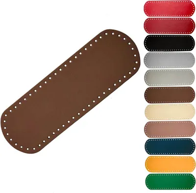 1 Taschenboden Kunstleder zur Taschenherstellung braun 10x30