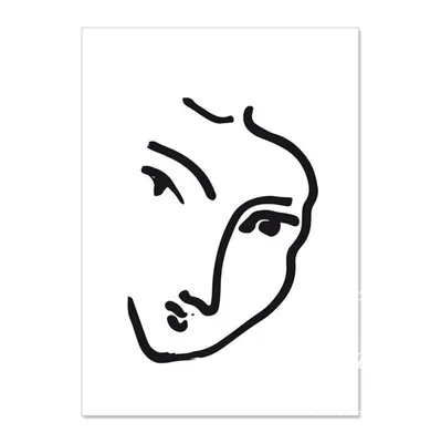 Produktbild von TPFLiving Kunstdruck LW-1206 (OHNE RAHMEN) Poster - Leinwand - Wandbild - Hochauflösender Giclée-Druck, langlebig und hochwertig - Abstrakte Frauenmotive von Henri Matisse -  - Größe: 30x42cm