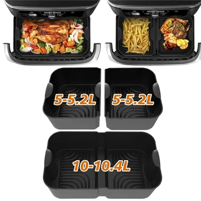 Produktbild von 3 große Silikonformen für Heißluftfritteusen, Zubehör für Ninja AF500EU