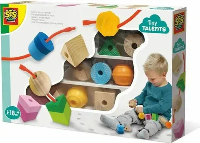 Produktbild von SES Creative Educational Set Mehrfarbige sensorische Fdelperlen