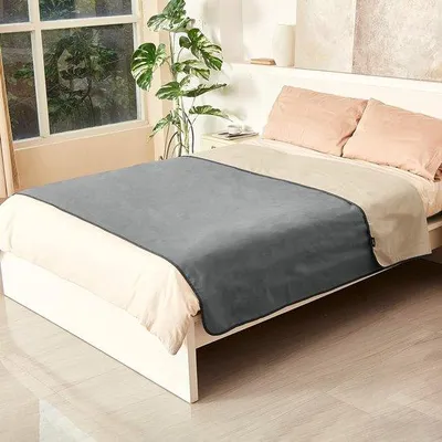 Zdjęcie produktu dla Uniqoos® wodoodporny koc 203 x 152 cm – 100% poliester z polaru Sherpa, ochraniacz na sofę, łóżko i tylne siedzenia, ochrona przed zabrudzeniami przez zwierzęta i dzieci
