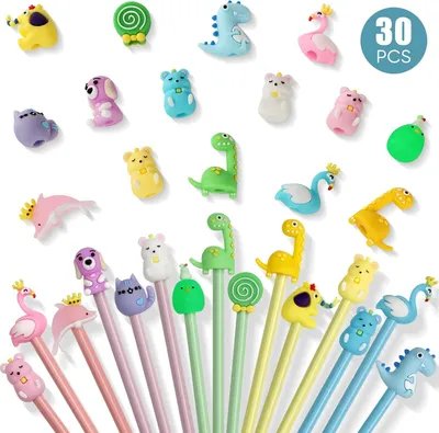 Produktbild von Famanu Buntstifte für Kinder - Ergonomische Dreieckige Stifte mit Tiermotiven