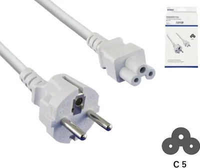 Produktbild von MAG CB-3-W-KB, 1,8 m, Netzstecker Typ F, C5-Koppler, H05VV-F