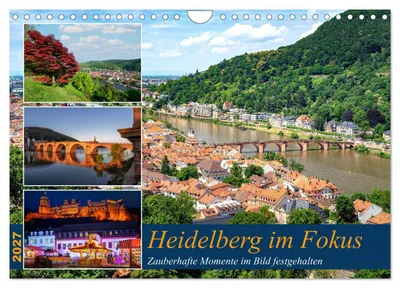 Produktbild von Heidelberg im Fokus (Wandkalender 2027 DIN A4 quer), CALVENDO Monatskalender