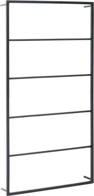 Obrázek produktu pro vidaXL Věšák na ručníky černý 60x10x116 cm ocelový