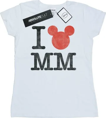 Produktbild von Disney - "I Love" T-Shirt für Damen BI30986 (XXL) (Weiß)
