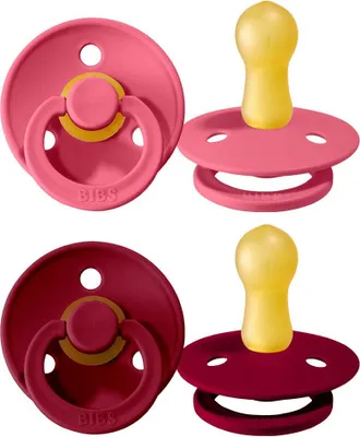 Obrázok produktu pre BIBS cumlík Hevea Rubber 6-12 mesiacov 2 balenia Coral & Ruby