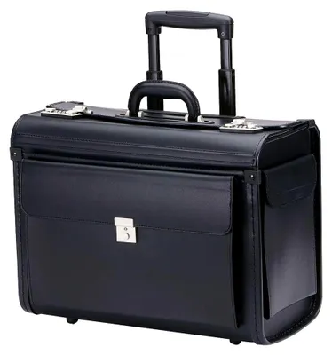 Produktbild von XL Trolley Pilotenkoffer Aktenkoffer schwarz