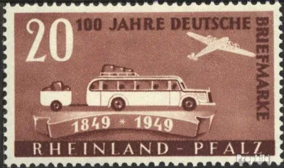 Produktbild von Briefmarken Franz. Zone-Rheinland Pfalz 1949 Mi 50 postfrisch 100 J. Briefmarke