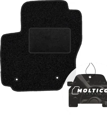 Produktbild von moto-MOLTICO Fahrer Fußmatte Auto Velours Fahrerseite Autoteppiche Schwarz Fahrermatte 1-teilig passend für Ford Mondeo IV 2007-2011