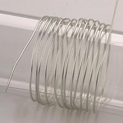 Produktbild von Aludraht eloxiert silber, Ø 1 mm 10 m