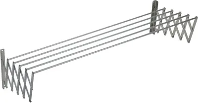 Obrázok produktu pre Sauvic 80 cm výsuvná hliníková šnúra na bielizeň Silver Silver One Size