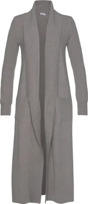 Produktbild von LASCANA Longstrickjacke grau-meliert Größe 36/38