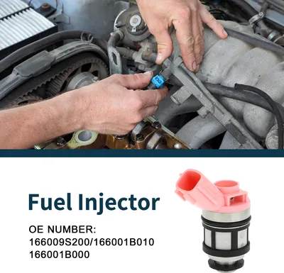 Image de Injecteur De Carburant Pour Nissan Pathfinder 3.3 96-00 Flux Match No.166009S200/166001B010 Buse De Carburant Rose 1 Pc