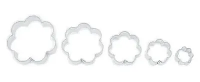 Produktbild von Ausstecher Set 5er Blume Edelstahl 20 – 58 mm