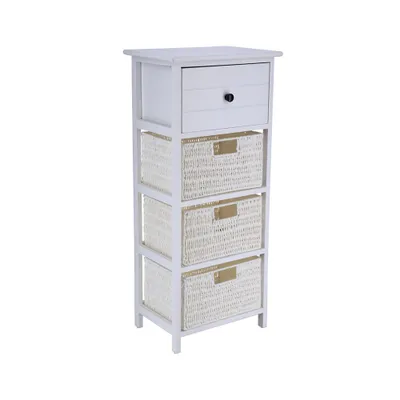 Image de Lamento Armoire à 3 paniers Robbe Blanc