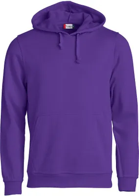 Produktbild von Basic Hoodie Uni, Polyester-Baumwoll-Mix, weiche Innenseite, Kapuze, Kängurutasche