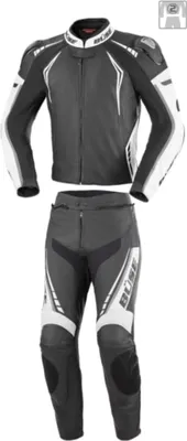 Produktbild von Büse Silverstone Pro 2-Teiler Damen Motorrad Lederkombi, schwarz/weiß, 34