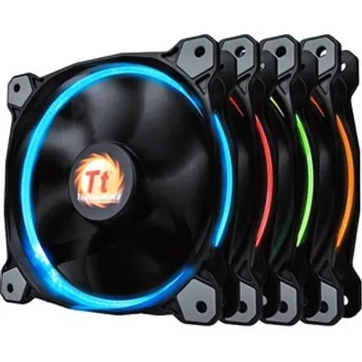 Produktbild von Thermaltake CL-F042-PL12SW-B, Ventilator, 12 cm, 800 RPM, 1500 RPM, Schwarz