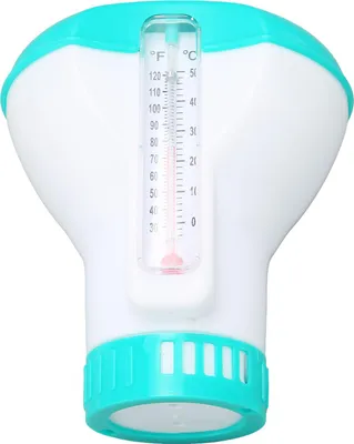 Produktbild von Spa Chemikalienspender mit Thermometer Wiederverwendbar See Blau Schwimmbad Chlortabletten Schwimmer