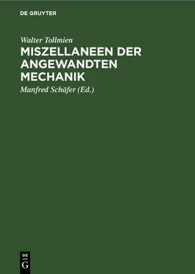 Produktbild von Miszellaneen der angewandten Mechanik