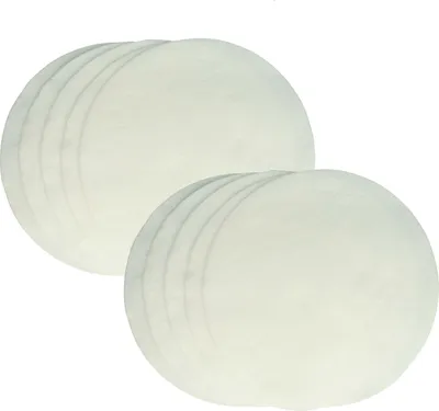Produktbild von vhbw 10x Feinfilter kompatibel mit Nilfisk-Alto 130, 115, 950, 135, Ergo Clean, Euro, GD 930 G Panther, GD 930 Staubsauger - Vliesfilter Weiß, Rund