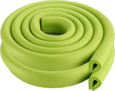 Produktbild von (2er-Pack) 2 Meter U-Typ Glastisch Kantenschutz Baby Kleinkindschutz Verdicken Protictive Soft Ungiftiger Streifen, Grün