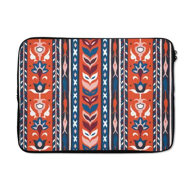 Produktbild von MuchoWow® Laptop Hülle 14 ZollDesign - Blumen - Pflanzen - Rot - Minimalismus Laptoptasche - Laptoptasche - Stoßsicher - Schutzhaube