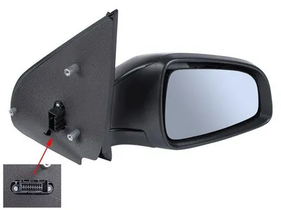 Produktbild von Opel Astra III H 2003 - elektrisch beheizbarer Außenspiegel, schwarz, rechts