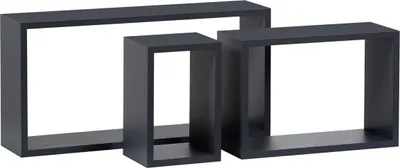 Immagine prodotto di Autronic Mensola a muro, set di 3 P-009 GREY2