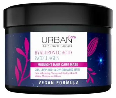Productafbeelding van Urban Care Hyaluronic Acid & Collagen Midnight Hair Care Mask (50 ml)