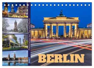 Produktbild von Berlin - Faszination bei Tag und Nacht (Tischkalender 2027 DIN A5 quer), CALVENDO Monatskalender