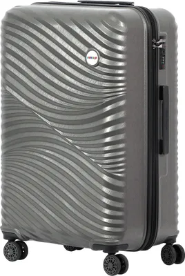 Produktbild von Biggdesign Moods Up Koffer Hartschalenkoffer Groß | Reisetasche mit Rollen | Reisekoffer mit Kombinationsschloss | 4 Doppel Rollen | 360 Grad drehbar | Hartschale ABS | Leicht | Anthrazit