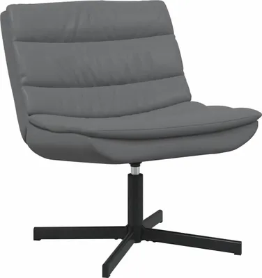 Image de vidaXL Chaise pivotante Gris 63 x 75 x 76 cm PU