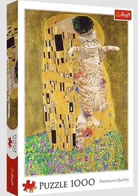 Zdjęcie produktu dla Trefl PUZZLE 1000 Purrfekcyjny Pocałunek 10962