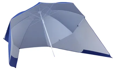 Obrázek produktu pro Plážový slunečník, přenosný design, ochrana proti UV záření, modrý