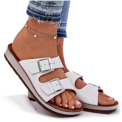 Produktbild von Damen Sandalen Mit Schnallen Weiße Inblu CP000042 36