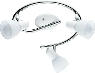 Produktbild von Eglo LED Deckenleuchte Dakar 6 Silber Ø38,5cm 3 x 4W E14 960lm warmweiß 3000K schwenkbar